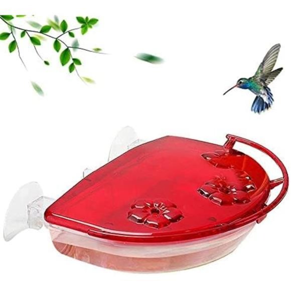 Hummingbird Window View Feeder Jewel Box Suction Cups Bird - Picture 1 of 2